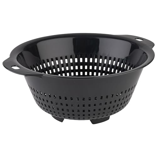 APS 787 Seiher, Küchensieb mit Ø 27,5 cm, Höhe 12 cm, Nudelsieb, Abtropfsieb mit ergonomischen Griffmulden, anthrazit APS 787 Seiher, Küchensieb mit Ø 27,5 cm, Höhe 12 cm, Nudelsieb, Abtropfsieb mit ergonomischen Griffmulden, anthrazit von APS