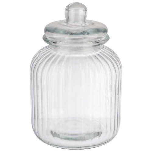 APS 82269 Vorratsglas -COOKIEGO- Ø 17,5 cm, H: 27 cm, 3,7 Liter, Glas, Öffnung: Ø 9 cm von APS