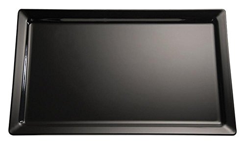 APS 83592 Tablett Pure, 40 x 30 cm, Höhe 3 cm, Melamin, schwarz von APS