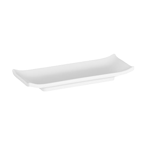 APS 83742 Tablett/Sushiboard Zen, 22,5 x 9,5 cm, Höhe 3 cm, Melamin, weiß, Steinoptik von APS