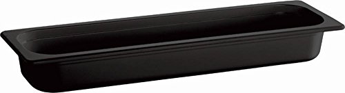 APS 83754 GN 2/4 Behälter ECO LINE, 53 x 16,2 cm, Tiefe 65 mm, 3 Liter, Melamin, schwarz von APS