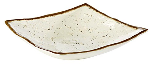 APS 84530 Schale STONE ART, 24 x 24 cm, Höhe 6,5 cm, Melamin, creme/weiß von APS