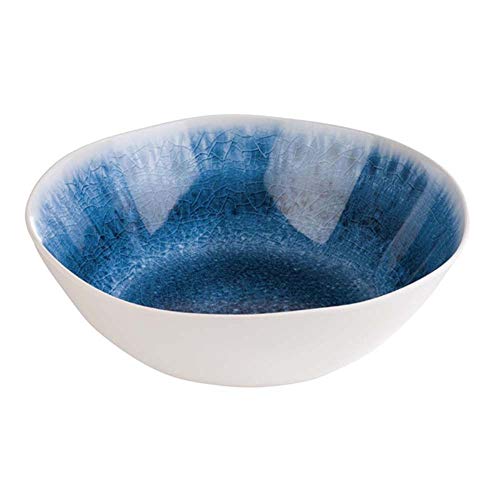 APS 84678 Schale BLUE OCEAN, Ø 30,5 cm, Höhe 9 cm, Melamin, 3 Liter, blau/weiß von APS