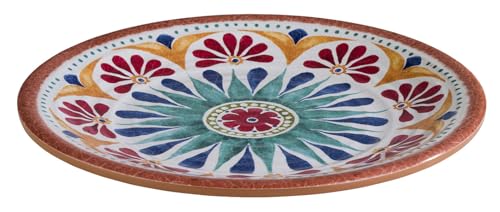 APS 84684 Teller ARABESQUE, Ø 21,5 cm, Höhe 2 cm, Melamin, Dekor/Terracottaoptik von APS