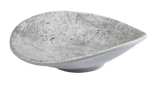 APS 84826 Schale ELEMENT, 10,5 x 10 cm, Höhe 3 cm, Melamin, Betonoptik, Grau von APS