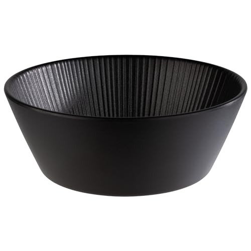 APS 85273 Schale -NERO- in schwarz, Ø 20,5 cm, Höhe 7,5 cm, 1,2 Liter von APS