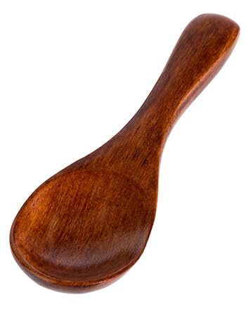 APS 87027 Löffel, Holzöffel, Holz (Nanmu), Länge 10 cm, Löffelmaß 3,5 x 3 cm von APS