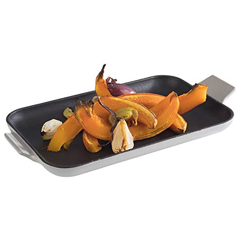 APS 88224 Servierpfännchen -CAST IRON-, 20 x 13 cm, H: 2 cm, Gusseisen, emailliert, innen: schwarz von APS