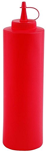 APS 93156 Spritzflasche mit Tasse, Ø 6, 5 x 25 cm, 0, 65 Liter, Rot von APS