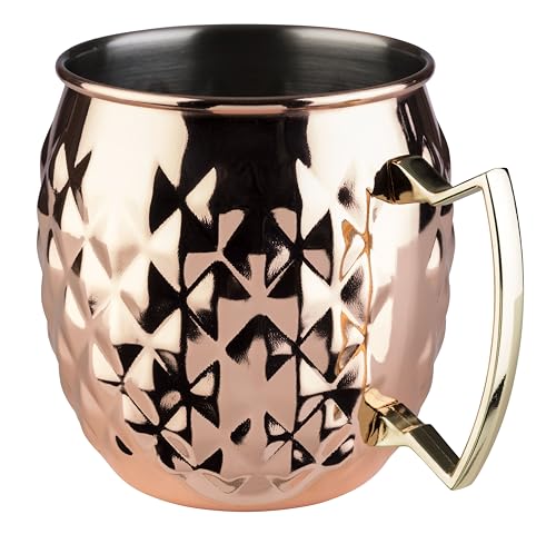 APS 93332 Becher MOSCOW MULE, Cocktailbecher, 500 ml, Edelstahl, Kupfer-Look von APS