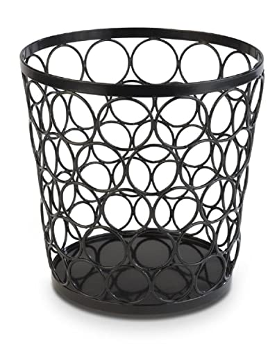 APS Brotkorb/Obstkorb „Basket", stilvoller Buffetkorb aus Metall, schwarz, Ø 21 cm, 21 cm Höhe, Profiqualität von APS