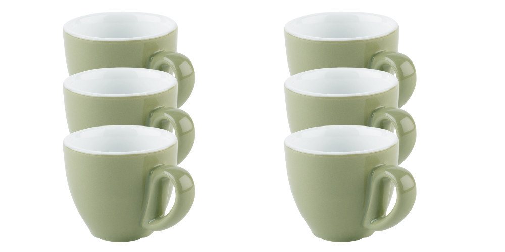 APS Espressotasse 6er Set Espresso Tassen -SNUG-, Porzellan, für Heißgetränke aller Art geeignet APS Espressotasse 6er Set Espresso Tassen -SNUG-, Porzellan, für Heißgetränke aller Art geeignet von APS