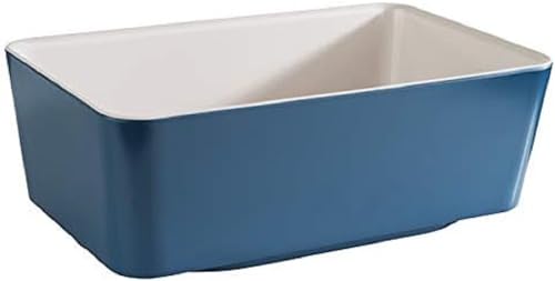 APS GN 1/4 Schale „Happy Buffet“, Bowl, Buffetschüssel, Schale aus Melamin, weiß/gelb, 26,5 x 16,2 cm, Höhe 9 cm, für 2,5 Liter Inhalt von APS