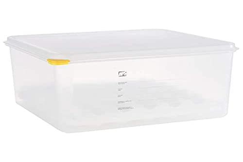 APS 82419 GN 2/3 Eier-Box, Aufbewahrungsbox, Vorratsbox aus Kunststoff, mit luftdichtem Deckel, für 4 Lagen à 30 Eier, Lieferung inklusive 8 Lagen, Größe Lage: 28 x 28 cm von APS