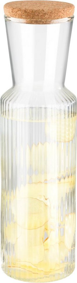 APS Karaffe Lines, 900 ml, abnehmbarer Kork-Deckel von APS