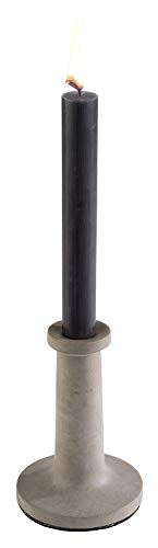 APS Kerzenleuchter „Element“ – hochwertiger Kerzenständer aus Beton mit möbelschonender Unterseite und Einer Höhe von 14,5 cm und 10 cm Durchmesser von APS