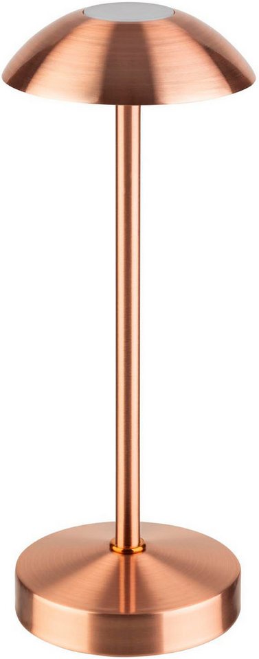 APS LED Tischleuchte "ALVA" Kabellose USB-C Tischleuchte, USB-Ladefunktion, LED fest integriert, warmweiß - kaltweiß, Spritzwasssergeschützt IP 54, inkl. Dockinstation und Fernbedienung von APS