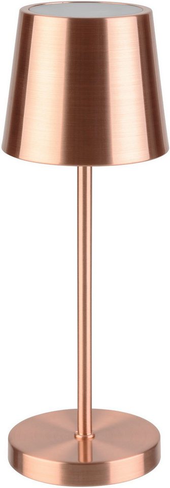 APS LED Tischleuchte "MERLE MINI" Kabellose USB-C Tischleuchte, USB-Ladefunktion, LED fest integriert, warmweiß - kaltweiß, Spritzwasssergeschützt IP 54, inkl. Dockinstation und Fernbedienung von APS