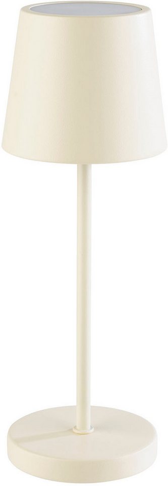APS LED Tischleuchte "MERLE MINI" Kabellose USB-C Tischleuchte, USB-Ladefunktion, LED fest integriert, warmweiß - kaltweiß, Spritzwasssergeschützt IP 54, inkl. Dockinstation und Fernbedienung von APS