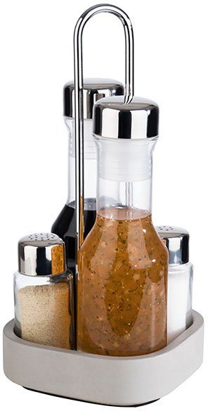 APS Menage-Set Element, (Set), Betonsockel, inkl. Salz- & Pfefferstreuer von APS
