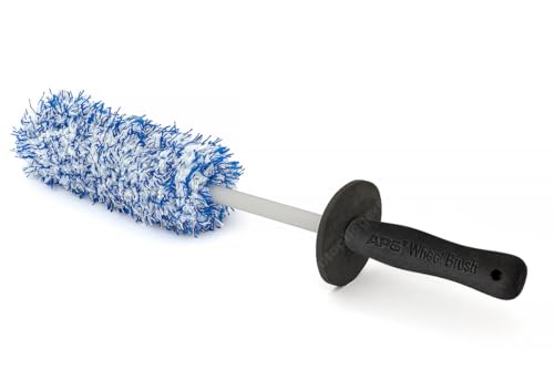 APS Microfiber Wheel Brush - Microfaser Felgenbürste mit weichem Mikrofaserbezug 46cm (Felgenbürste) von APS