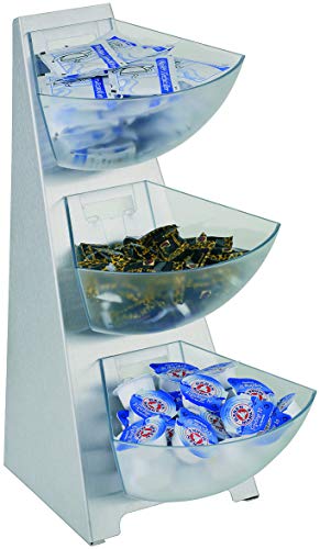 APS Multi-Rack, Küchenregal, Gestell, Portionsschütte, Portionsspender, Dispenser, 18/0 Edelstahl, Volumen pro Schütte 1 Liter Inhalt, 3-stufig von APS