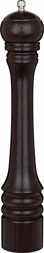 APS Pfeffermühle mit stufenlos einstellbarem Carbonstahl-Mahlwerk aus dunklem Buchenholz, Ø 7,0 cm, H.: 40,0 cm von APS