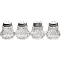 APS Salz- & Pfefferstreuer-Set Mini transparent/silber 4-tlg. von APS