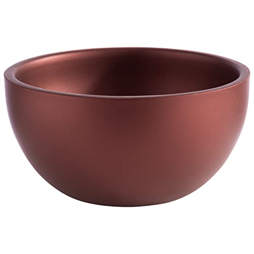 APS Schale -LEVANTE- Ø 17 cm, H: 8,5 cm Edelstahl, Farbe: copper red 0,9 Liter doppelwandig von APS