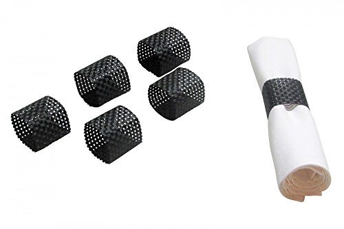 APS Serviettenringe, 6 er Set Ø 4,5 cm, H: 4,5 cm PVC, Schmalband Farbe: schwarz APS Serviettenringe, 6 er Set Ø 4,5 cm, H: 4,5 cm PVC, Schmalband Farbe: schwarz von APS