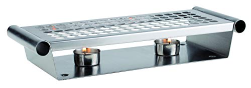 APS 35343 Speisenwärmer, Tellerwärmer, Edelstahl Speisen-Warmhalter, 2-flammig, matt poliert, 13,5 x 34,5 cm, Höhe 6,5 cm Silber APS 35343 Speisenwärmer, Tellerwärmer, Edelstahl Speisen-Warmhalter, 2-flammig, matt poliert, 13,5 x 34,5 cm, Höhe 6,5 cm Silber von APS