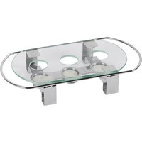 APS Speisenwärmer 3 flammig Glasplatte 34x18x6cm von APS