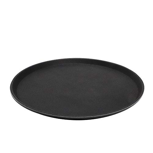 APS Tablett „Gastro“, schwarzes Serviertablett, Tablett aus GFK mit rutschfester Oberfläche, Ø 40,5 x Höhe 2 cm, schwarz APS Tablett „Gastro“, schwarzes Serviertablett, Tablett aus GFK mit rutschfester Oberfläche, Ø 40,5 x Höhe 2 cm, schwarz von APS