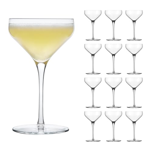 LIBBEY 70026 Trinkglas/Cocktailglas, Coupe "PRISM", 237 ml, 12er Set von Libbey
