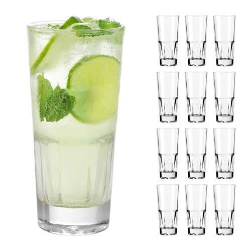 LIBBEY 70523 Trinkglas "GALLERY", 399 ml, stapelbar, 12er Set von APS