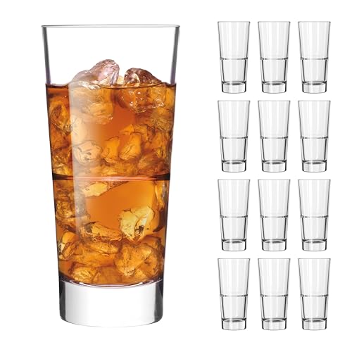 LIBBEY 70546 Trinkglas "ENDEAVOR", 355 ml, 12er Set, stapelbar von Libbey