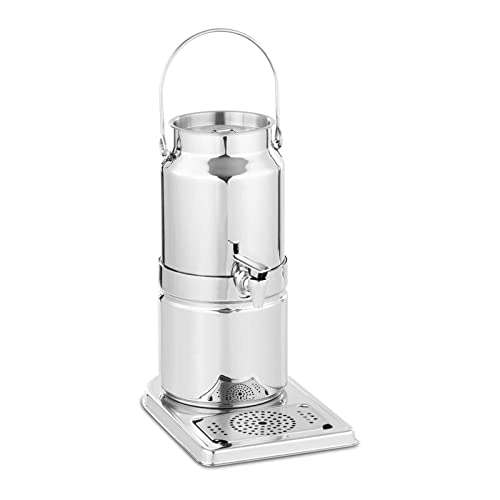 APS 10830 Milchkanne -TOP FRESH-, 21 x 32 cm, H: 39 cm, 18/8 Edelstahl, 1 Kühlakku im Standfuß von APS