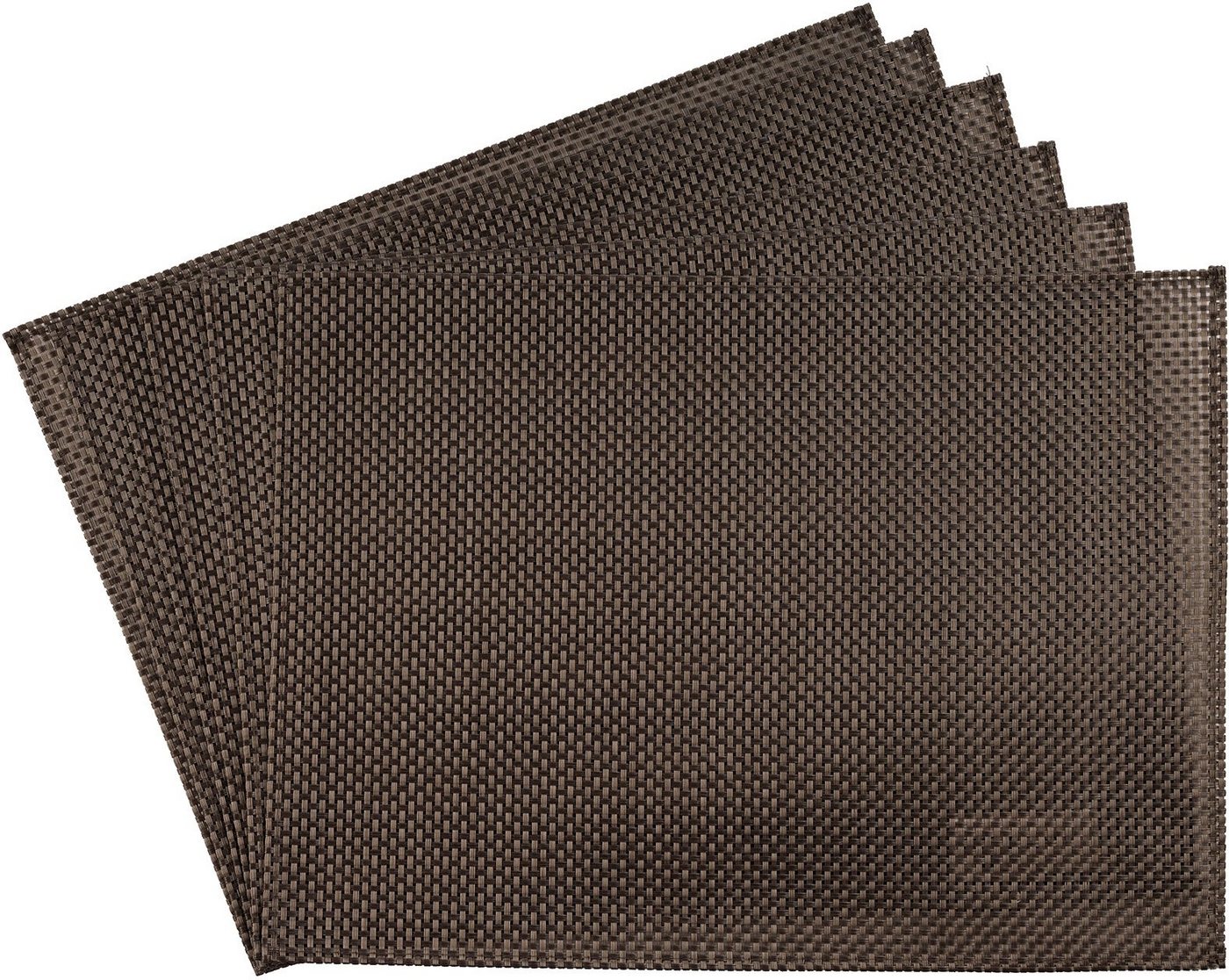 Platzset, Schmalband, APS, (6-St), mit umgenähten Rand, leicht abwischbar, 45x33 cm von APS