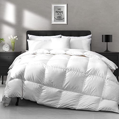 APSMILE Daunendecke 155x220 Ganzjahres, Bettdecke 155x220 Gänsedaunen und Gänsefedern, Federbettdecke Medium Warm, Weiches und Flauschiges Steppdecke ohne Lebendrupf, Weiß APSMILE Daunendecke 155x220 Ganzjahres, Bettdecke 155x220 Gänsedaunen und Gänsefedern, Federbettdecke Medium Warm, Weiches und Flauschiges Steppdecke ohne Lebendrupf, Weiß von APSMILE