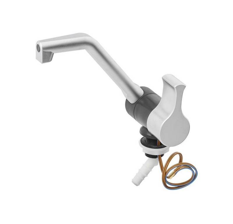 APT Standarmatur Kalt-Wasserhahn Style 2000 12V Ø20 mm – Klappbar, Matt Nickel/Schwarz, (Keine Angabe, Keine Angabe) von APT