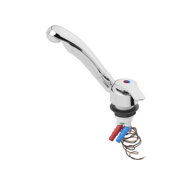 APT Standarmatur Mischbatterie Keramik Samba Ø33 mm – 12V, Chrom, für Wohnmobil & Boot (Keine Angabe, Keine Angabe) von APT