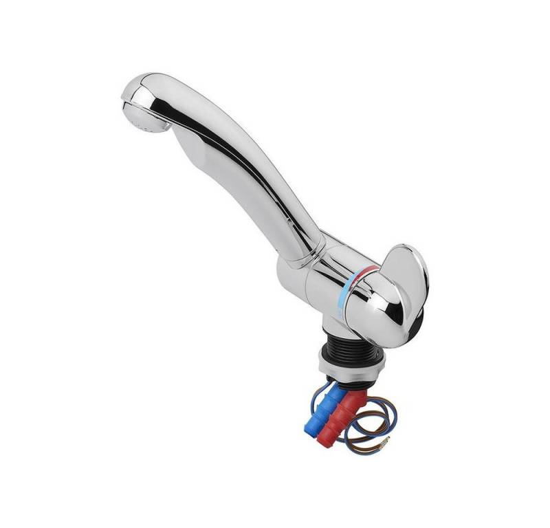 APT Standarmatur Mischbatterie Style 3000 12V Ø27 mm – 360° schwenkbar, gebogener Ausla (Keine Angabe, Keine Angabe) von APT