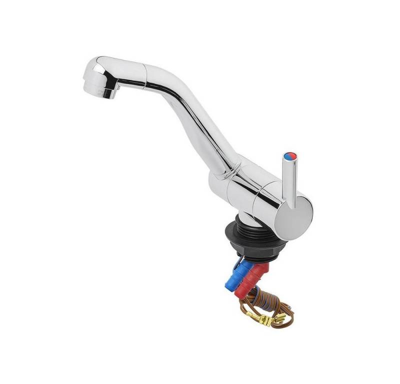 APT Standarmatur Mischbatterie Style 3000 12V Ø33 mm – Schwenkbar, Chrom, für Wohnmobil (Keine Angabe, Keine Angabe) von APT