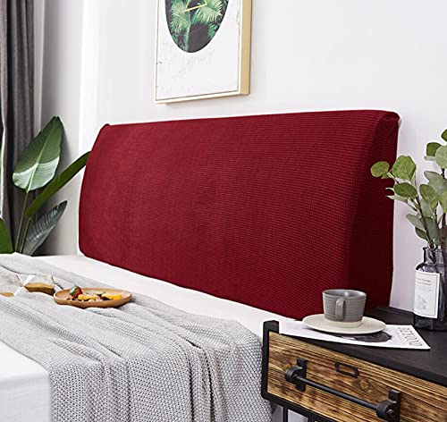 Bett kopfteil bezug Bett Kopfteil Bezug Elastische Universal Kopfteil Staubschutzhaube Abdeckung ​Alle-Inclusive Bett Kopf ZurüCk Protector Abdeckung Dekor rot 220cm（87"-94"） von APTBJKUiU