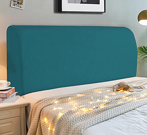 APTBJKUiU Bettkopfteil Hussen Kopfteilbezug Staubdicht Verdicken Dehnbar Bett Kopfteil Staubdicht Abdeckung 360° Rundum-Paket Für Schlafzimmerdekoration Dekor See Blau 180cm(71"-79") von APTBJKUiU