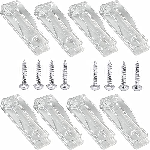 APUXON 8 Stück Rollo-Kettenhalter und Schnurführungshaken P Clip für Rollos, Schnurschlaufe und Perlenkettenspannvorrichtung von APUXON