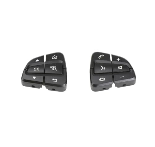 APVMFMKLTG 1 Paar Auto-Lenkradschalter-Steuertasten passend for Mercedes W205 W253 C GLC-Klasse C200 C220 C260 GLC250 GLC300 2015–2021(Black) von APVMFMKLTG