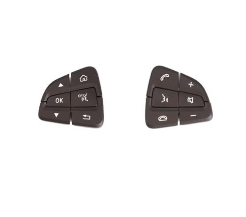 APVMFMKLTG 1 Paar Auto-Lenkradschalter-Steuertasten passend for Mercedes W205 W253 C GLC-Klasse C200 C220 C260 GLC250 GLC300 2015–2021(Brown) von APVMFMKLTG