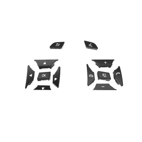 APVMFMKLTG Auto-Lenkradschaltertasten Passend for Mercedes Fit for Benz C GLK E CLA GLA B CLS SLK SLC C204 GLK204 W207 W212 W246 W156 W218 W172(1 Pair Black) von APVMFMKLTG