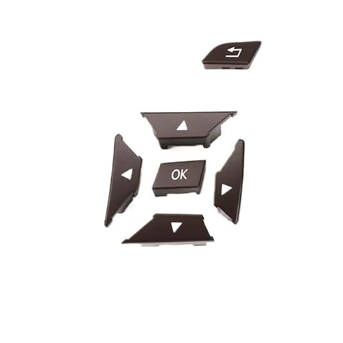APVMFMKLTG Auto-Lenkradschaltertasten Passend for Mercedes Fit for Benz C GLK E CLA GLA B CLS SLK SLC C204 GLK204 W207 W212 W246 W156 W218 W172(Left Brown) von APVMFMKLTG